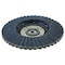 Weiler 4-1/2" Tiger X Flap Disc, Conical (TY29), 80Z, 5/8"-11 UNC 51207 - alternate 1